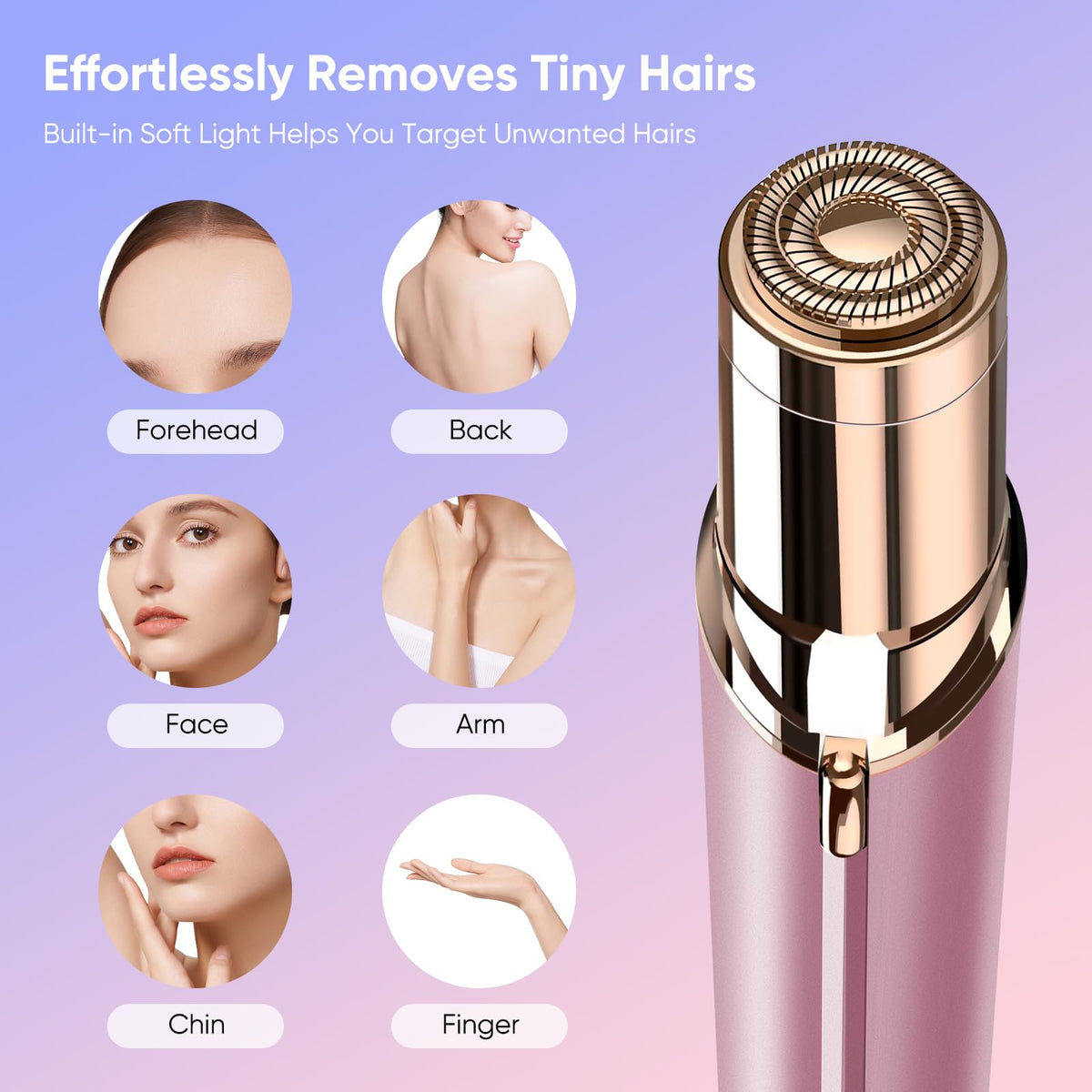 claities Flawless Facial Hair Remover side view