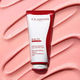 CLARINS Body Fit Active Gel-Cream alongside natural ingredients