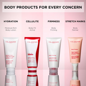 CLARINS Body Fit Active Gel-Cream with measuring tape