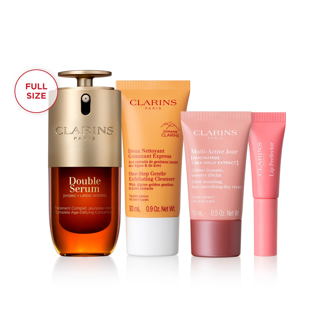 CLARINS Double Serum 1 ounce bottle from the Smooth and Glow Set