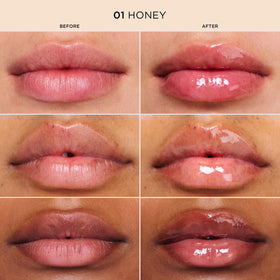 CLARINS Lip Comfort Oil application on lips
