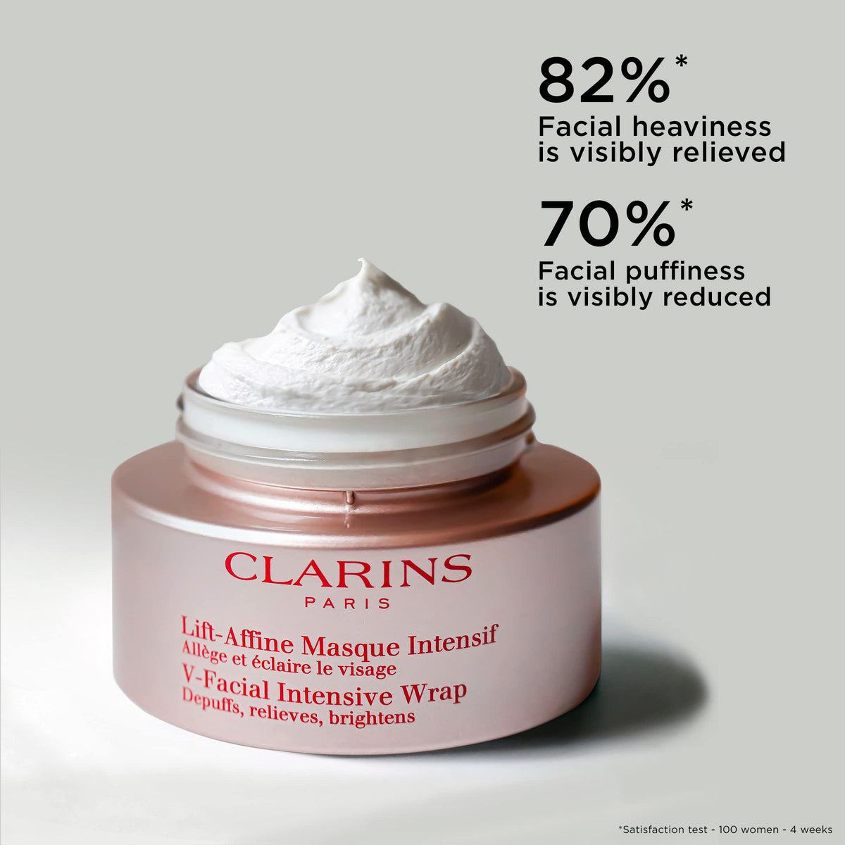 CLARINS V-Facial Intensive Wrap Face Mask 2.5 Oz packaging