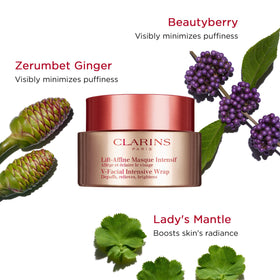 CLARINS V-Facial Intensive Wrap Face Mask texture close-up