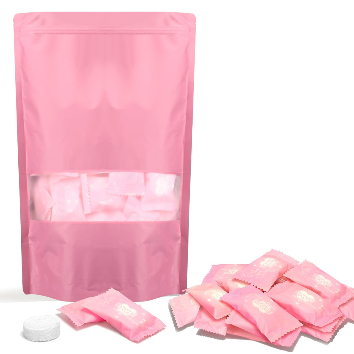 Classycoo Compressed Towel 100 PCS front view with packaging