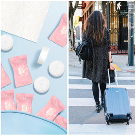 Classycoo Compressed Towel 100 PCS in a backpack