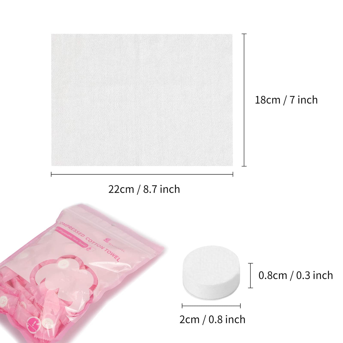 Classycoo Compressed Towel being used for face washing