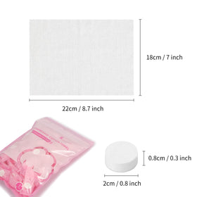 Classycoo Compressed Towel being used for face washing