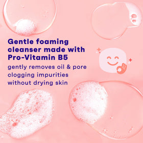 Clean & Clear Essentials Foaming Facial Cleanser lathered on hands