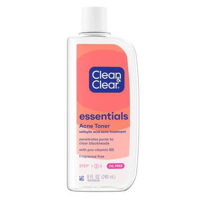 Clean & Clear Oil-Free Acne Toner 8 fl. oz front view