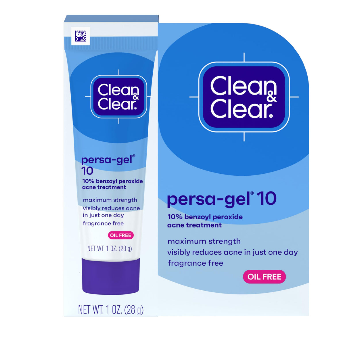 Clean & Clear Persa-Gel 10 Acne Spot 1 oz front view