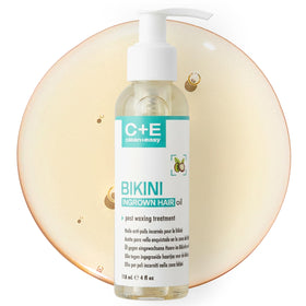 Clean + Easy Bikini Ingrown Hair Oil in a beauty setup