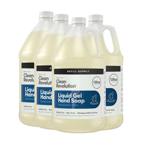 Clean Revolution 128 Fl Oz Liquid Gel Hand Soap refill front view