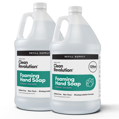 Clean Revolution Foaming Hand Soap Refill 128 Fl Oz front view