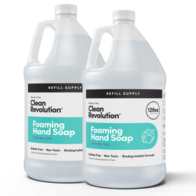 Clean Revolution Foaming Hand Soap Refill 128 Fl Oz Spring Air front view