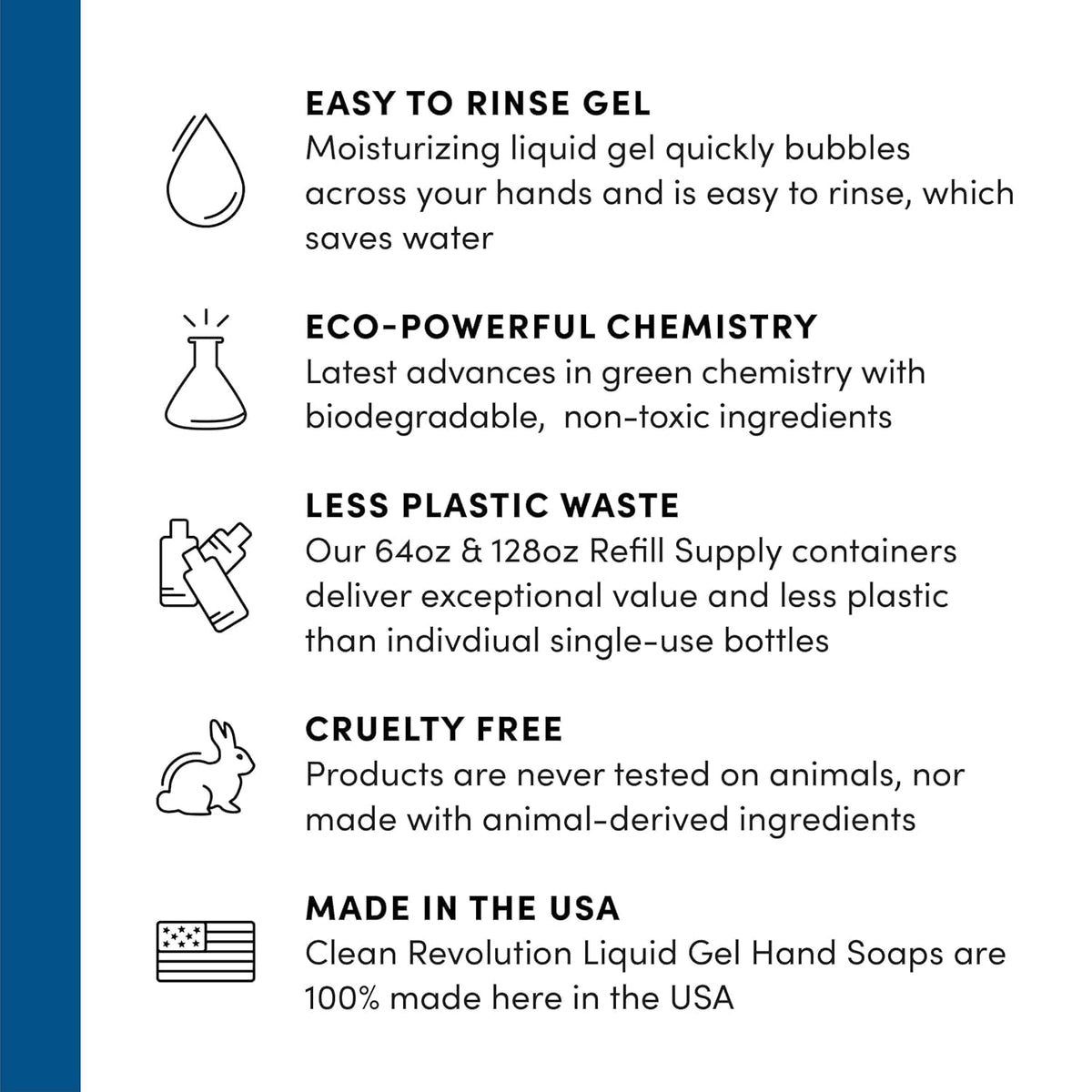 Clean Revolution hand soap refill with pump dispenser close-up