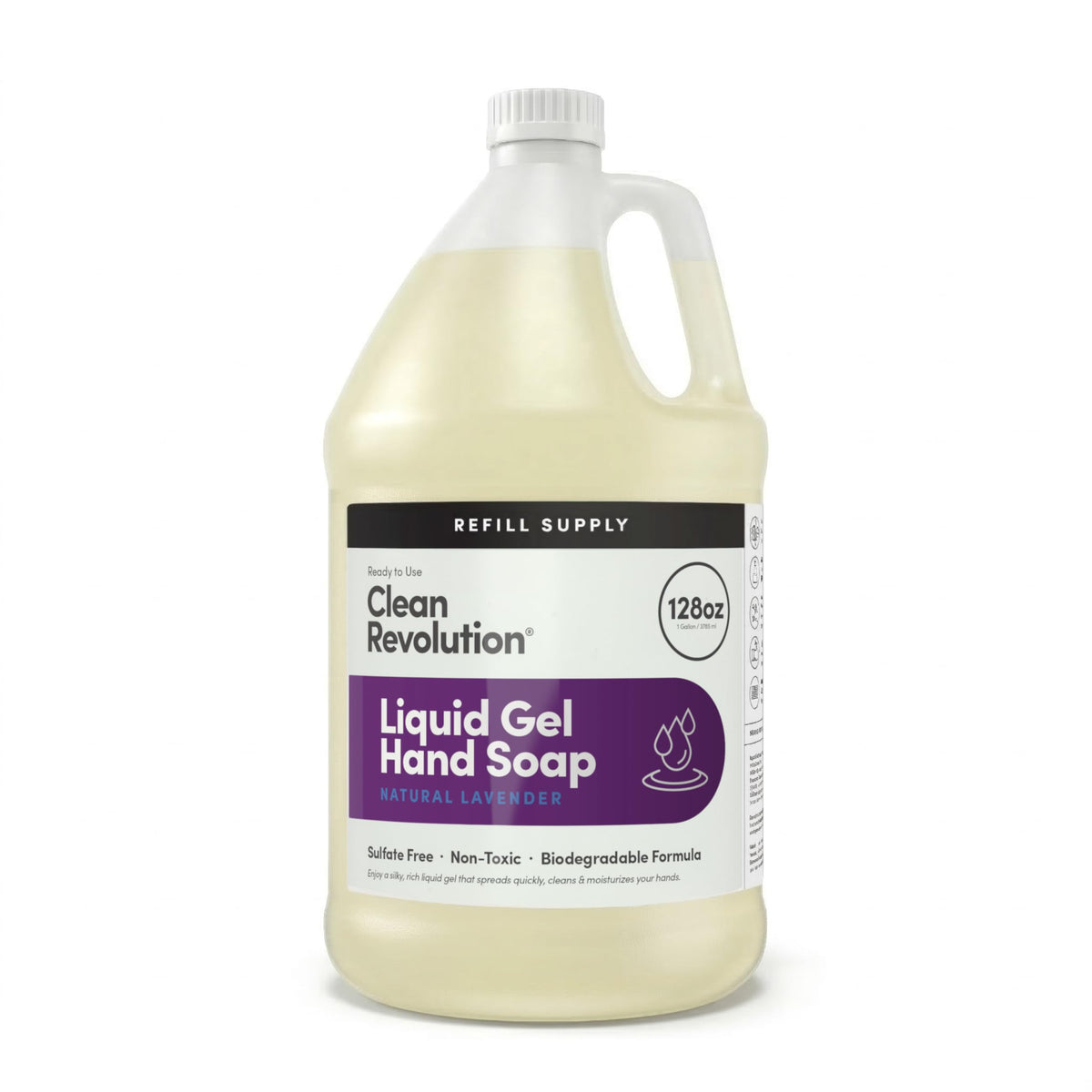 Clean Revolution Liquid Gel Hand Soap Refill 128 Fl Oz front view