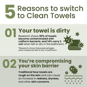 CLEAN SKIN CLUB Bamboo Viscose Clean Towels XL eco-friendly material