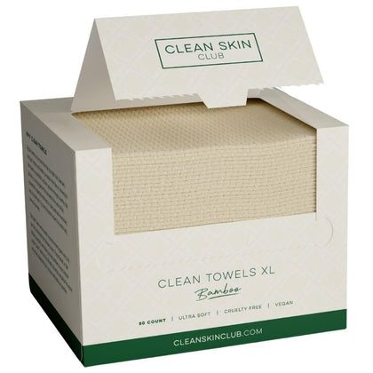 CLEAN SKIN CLUB Bamboo Viscose Clean Towels XL front view