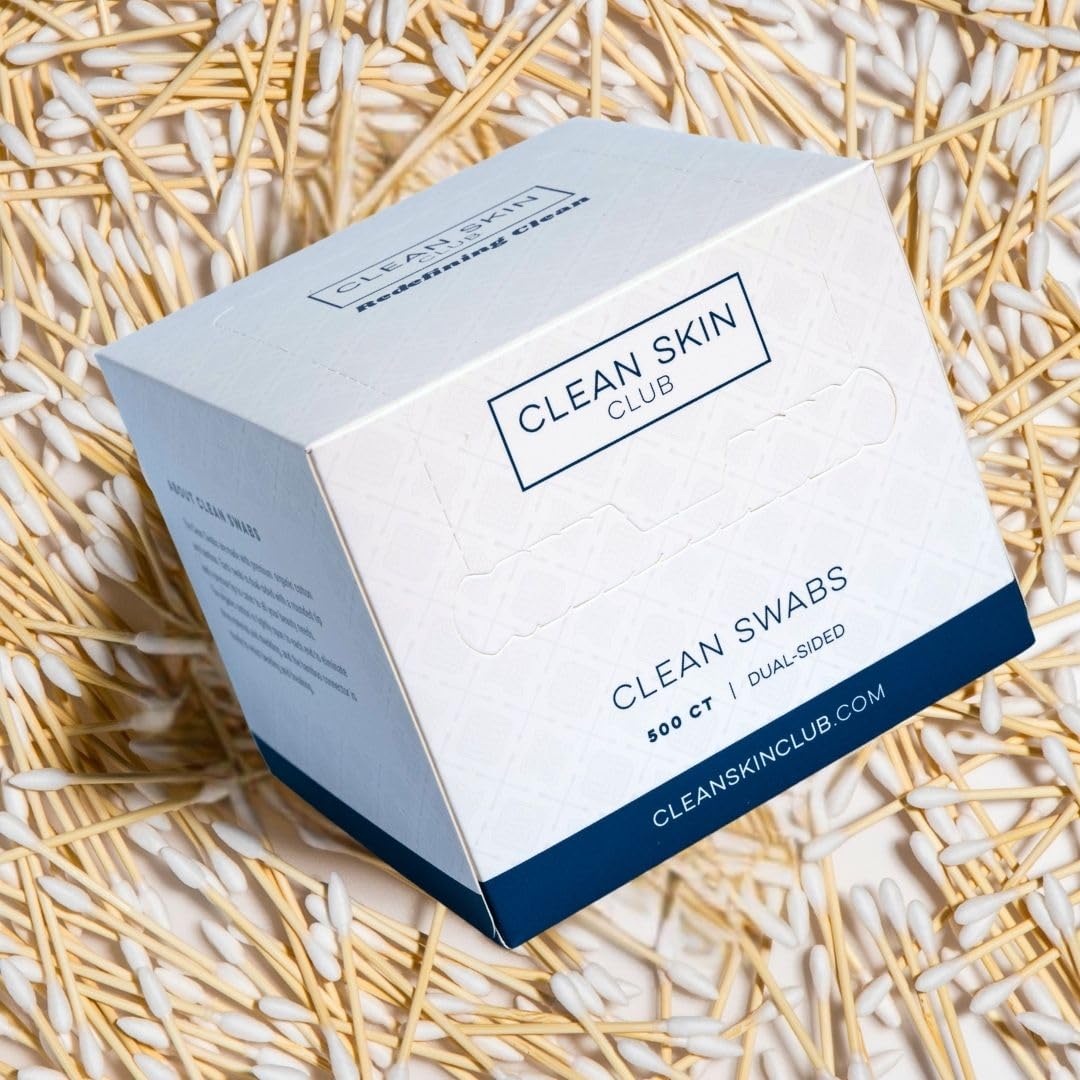 CLEAN SKIN CLUB Clean Swabs 500CT biodegradable materials