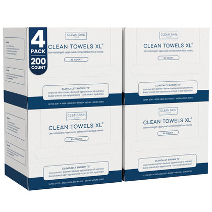 CLEAN SKIN CLUB Clean Towels XL® front view of packaging