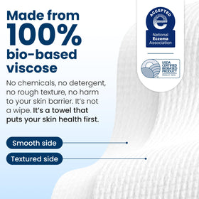 CLEAN SKIN CLUB Clean Towels XL® travel pack with eco-friendly label