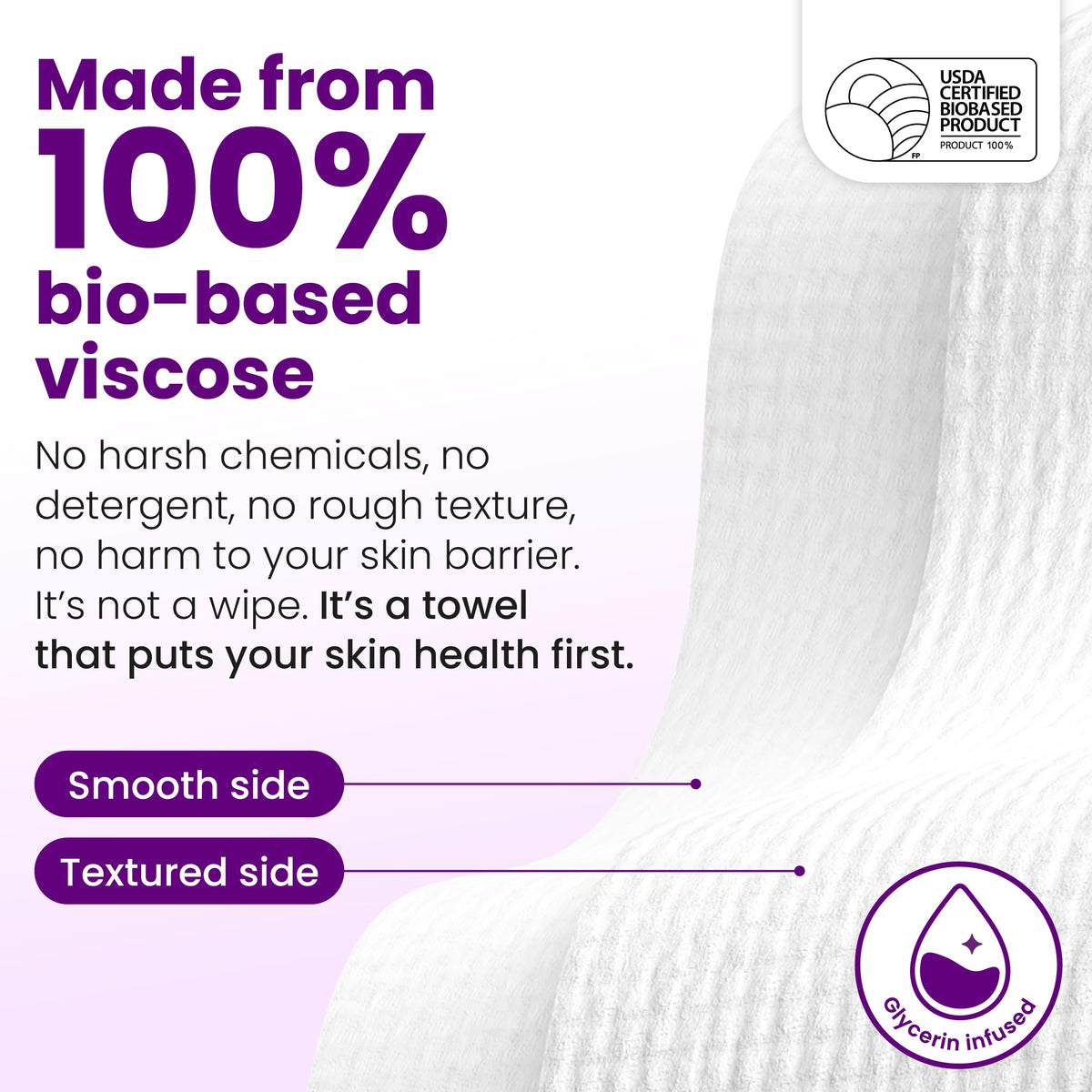 CLEAN SKIN CLUB Healthy Aging Clean Towels XL usage demonstration