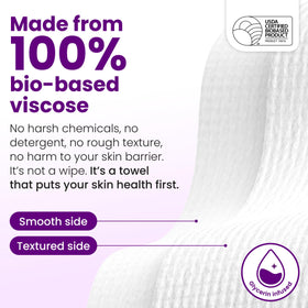 CLEAN SKIN CLUB Healthy Aging Clean Towels XL usage demonstration