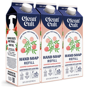Cleancult Liquid Hand Soap Refill Juniper Sandalwood 32 oz front view