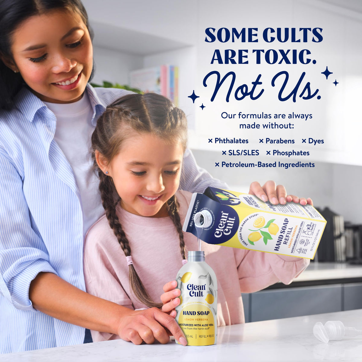 Cleancult Liquid Hand Soap Refill Lemon Verbena eco-friendly packaging