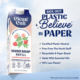 Cleancult Liquid Hand Soap Refill packaging details
