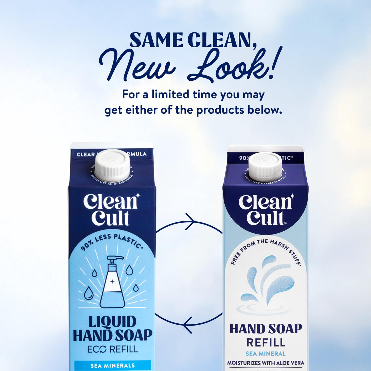 Cleancult Liquid Hand Soap Refill showing recyclable paper packaging