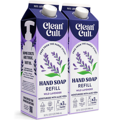 Cleancult Liquid Hand Soap Refills 32 oz packaging front view