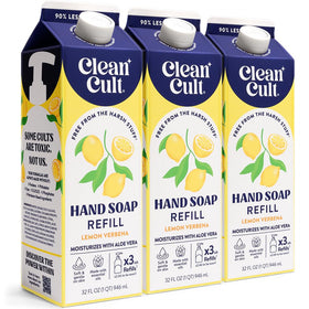Cleancult Liquid Hand Soap Refills Lemon Verbena 32 oz packaging front view