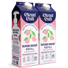 Cleancult Pink Grapefruit Liquid Hand Soap Refill 32 oz front view