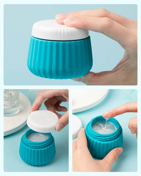 Clear bag with Mrsdry Travel Containers for Toiletries
