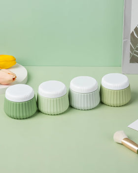 Clear makeup bag with packed Mrsdry travel containers