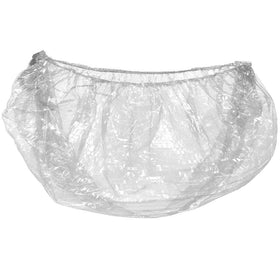 Clear pedicure tub liners in use at a salon