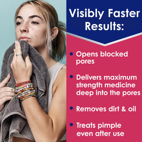 Clearasil Rapid Rescue Acne Face Pads showing individual pad