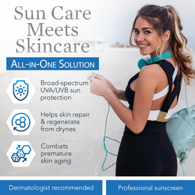 ClearChoice Sport Shield SPF 45 sunscreen application on skin