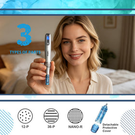 CLETINA Microneedle Roller Pen 0.24MM in use