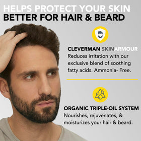CLEVERMAN hair dye application process demonstration