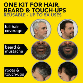 CLEVERMAN hair dye kit contents including dye and developer
