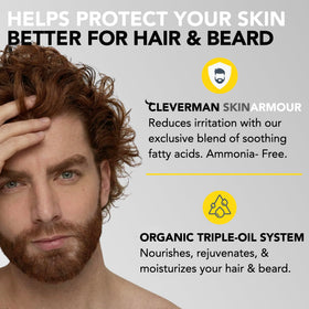 CLEVERMAN hair dye kit with all components displayed