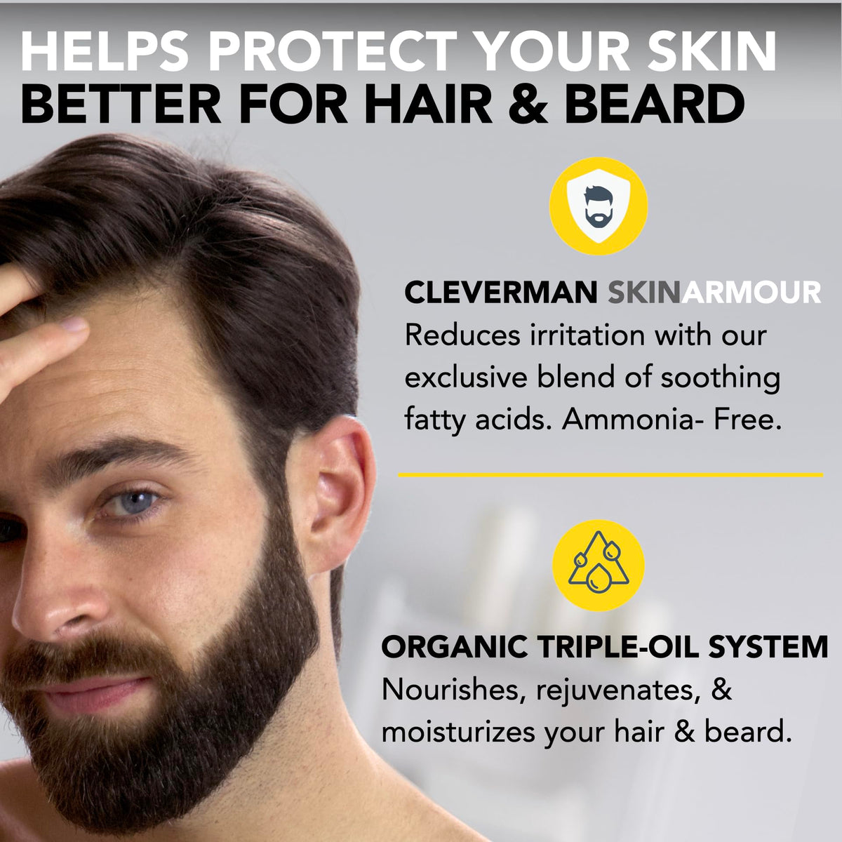 CLEVERMAN hair dye kit with tools for application