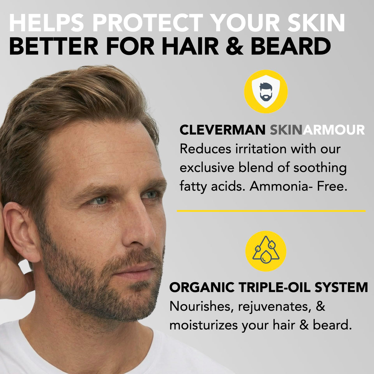 CLEVERMAN hair dye kit with tools for application