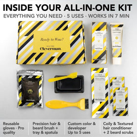 CLEVERMAN hair dye packaging with instructions