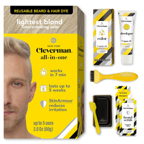 CLEVERMAN Reusable Hair & Beard Dye Lightest Blond front view