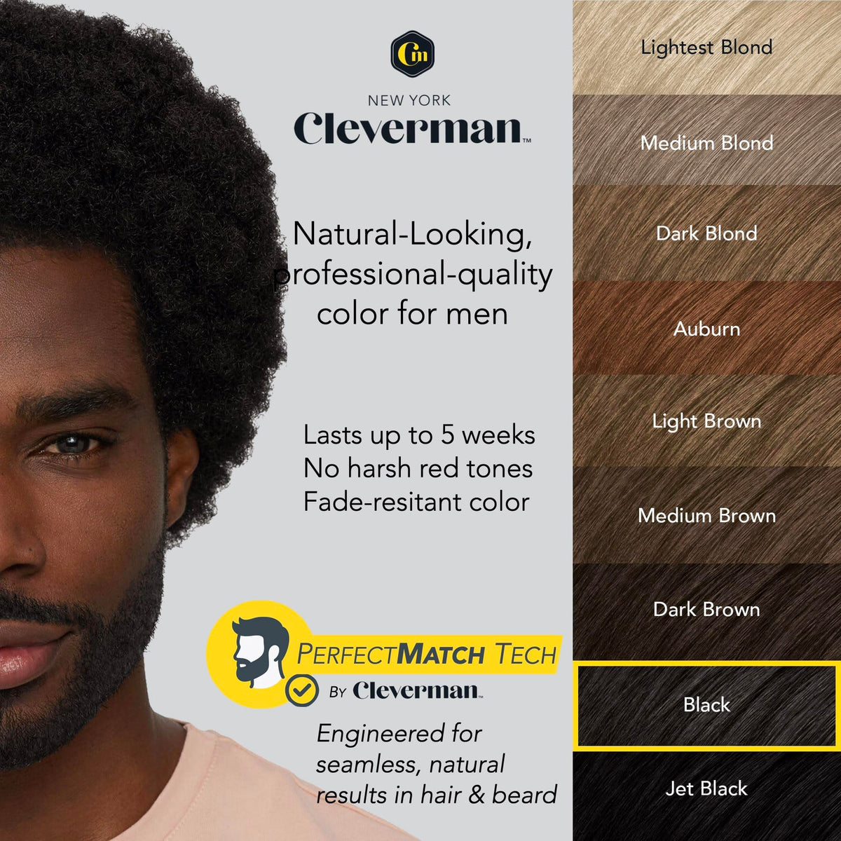 CLEVERMAN Reusable Hair & Beard Dye packaging