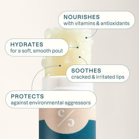 Cliganic Citrus Lip Balm tube front view