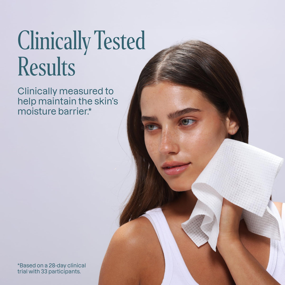 Cliganic Clean Face Towels XL eco-friendly packaging details